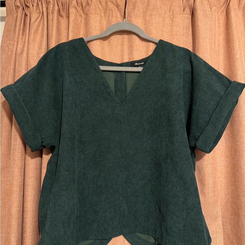 Madewell size L courdoroy blouse